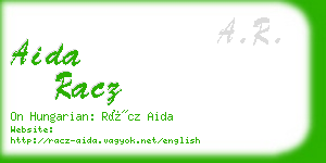 aida racz business card